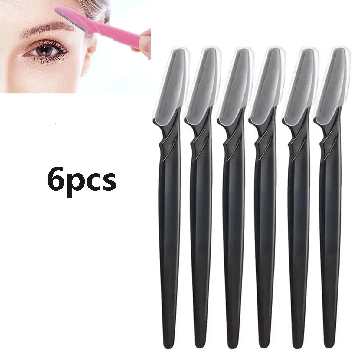 6/12Pcs Set Precision Eyebrow Razor Kit - Multipurpose Exfoliating Dermaplaning Tools and Facial Razor for Women and Men