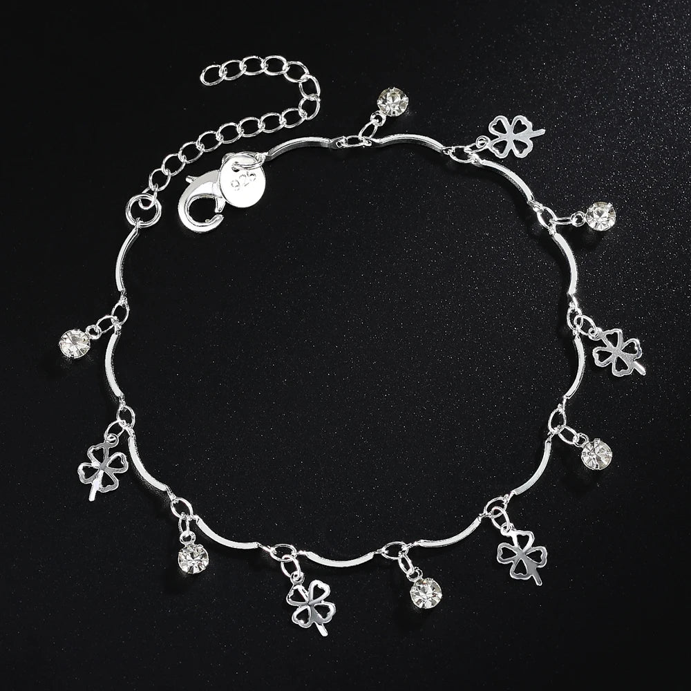 Fine 925 sterling silver Chain stars Bracelets for women Charms fashion designer party Wedding Jewelry Holiday gifts