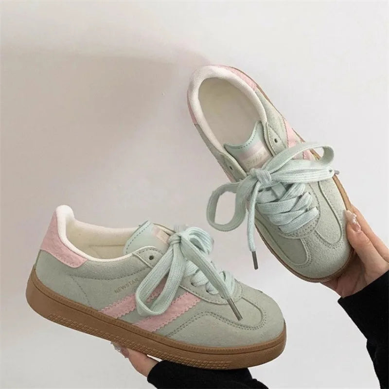 Women's Sneakers Fashion Lace Up Vulcanized Shoes Luxury Tennis Training Shoes for Women Casual Sports Running Shoe Ladies Shoes