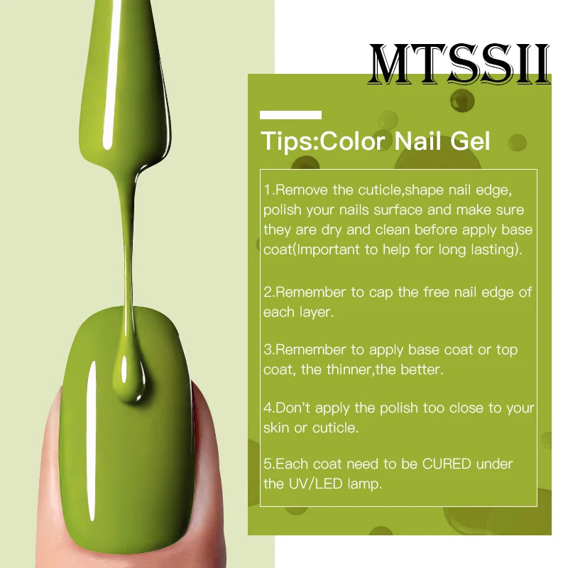 Mtssii 6ML Chocolate Color Gel Nail Polish Brown Semi Permanent UV Gel Autumn Winter Popular Soak Off Nail Art Gel Varnishes