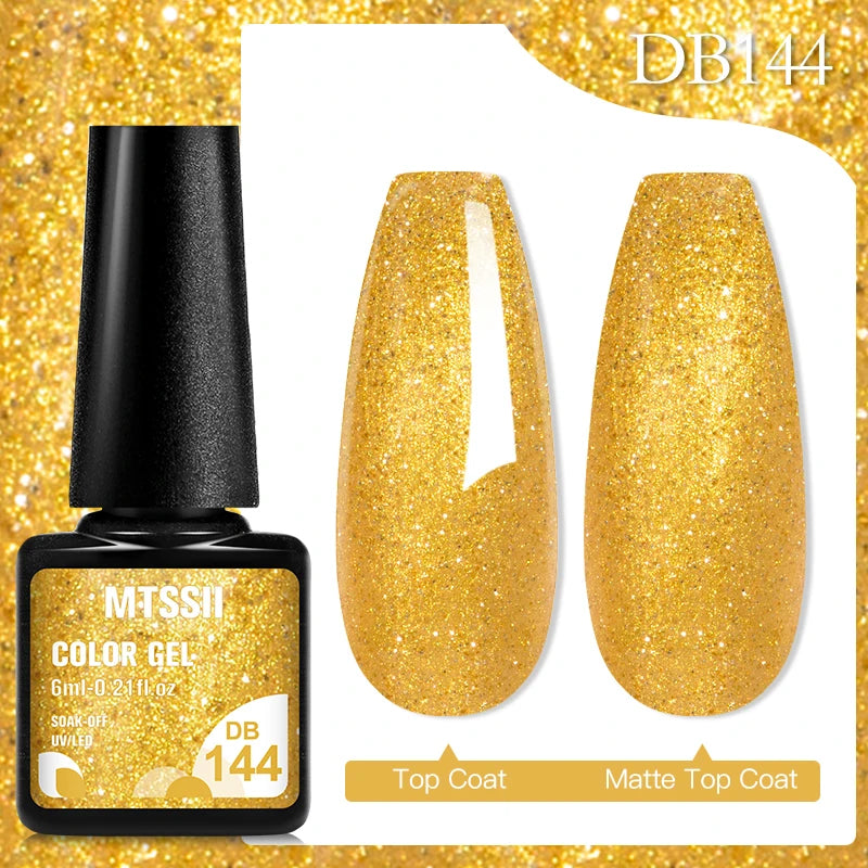 Mtssii 6ML Chocolate Color Gel Nail Polish Brown Semi Permanent UV Gel Autumn Winter Popular Soak Off Nail Art Gel Varnishes