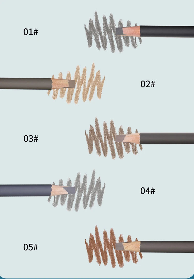 Eyebrows Chinese Makeup Product With Waterproof Eyebrow Pencil Brand Wood Hard Refill Professional Full Beauty Unusual Cosmetics