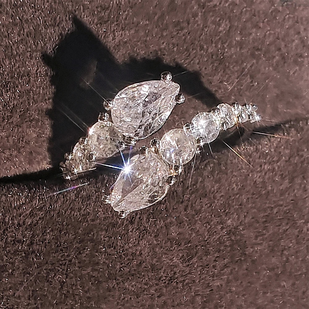 2024 New Arrival Unique Design Silver Color Adjustable Fashion Ring for Women Valentine's Day Gift Jewelry R8405