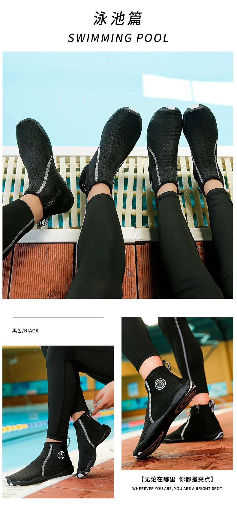 High Ankle Unisex Gym Footwaer Couples Vacation Beach Game Aqua Shoes Women Indoor Yoga Shoes Men Squat Fitness Shoes 35-46#