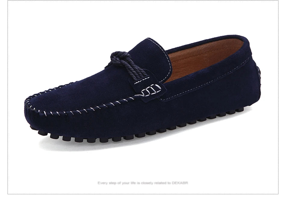 DEKABR New Design High Quality Suede Loafers Slip on Moccasins Comfortable Breathable Lightweight Handmade Driving Shoes for Men
