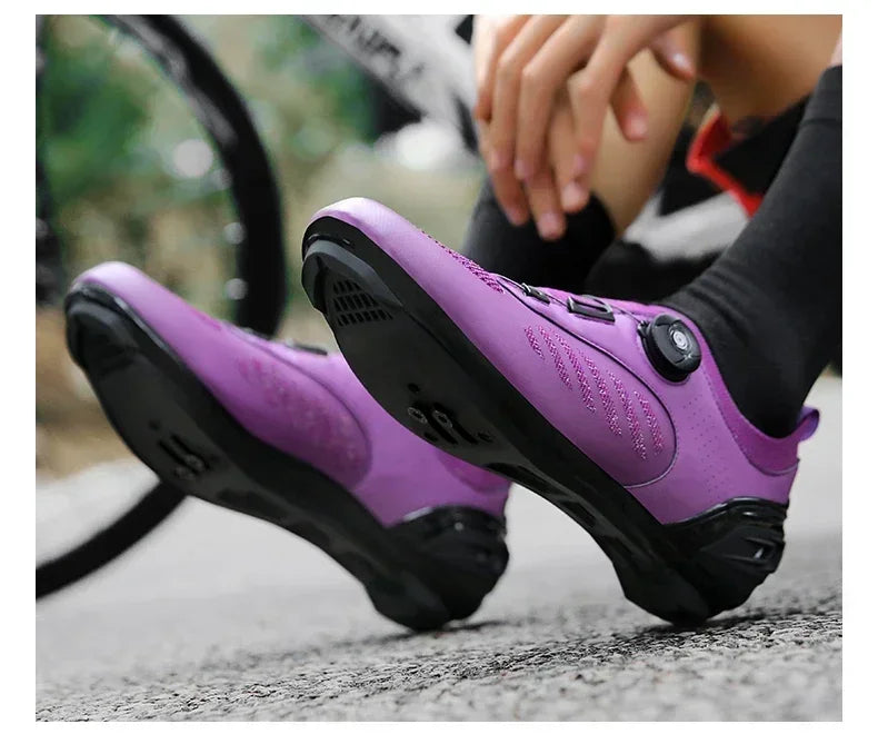 Cycling Sneaker MTB Men Sport Road Bike Boots Flat Racing Speed Sneakers Trail Mountain Bicycle Footwear Spd Pedal Cycling Shoes