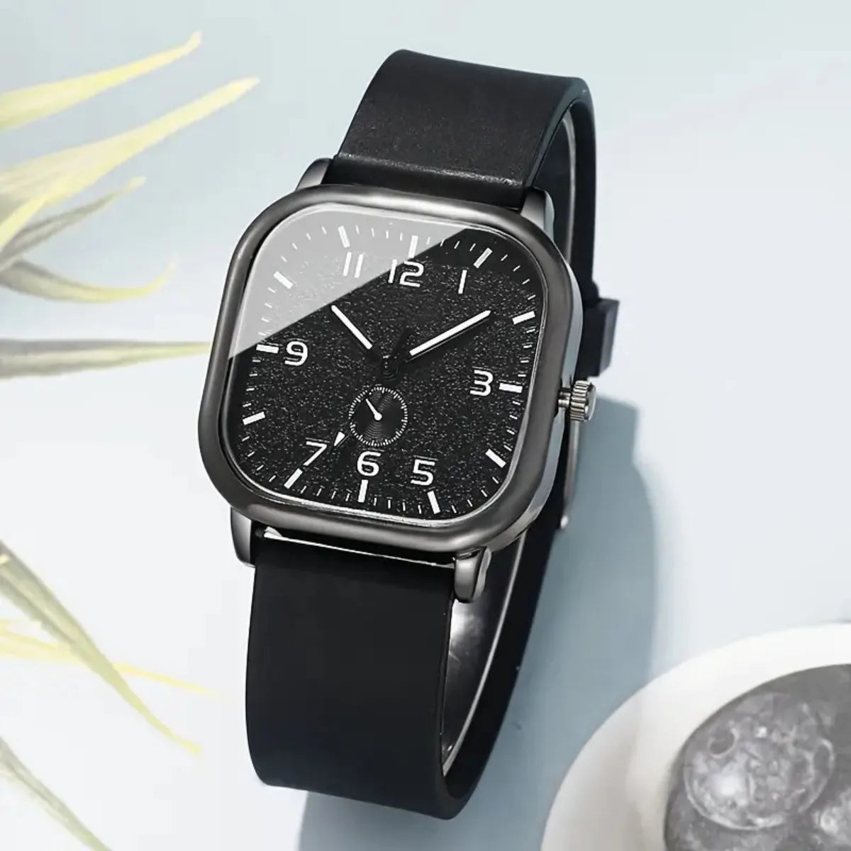 Fashion Square Women's Watch Casual Silicone Strap Business Luxury Quartz Wristwatches Men Women Students Sports Wristwatch