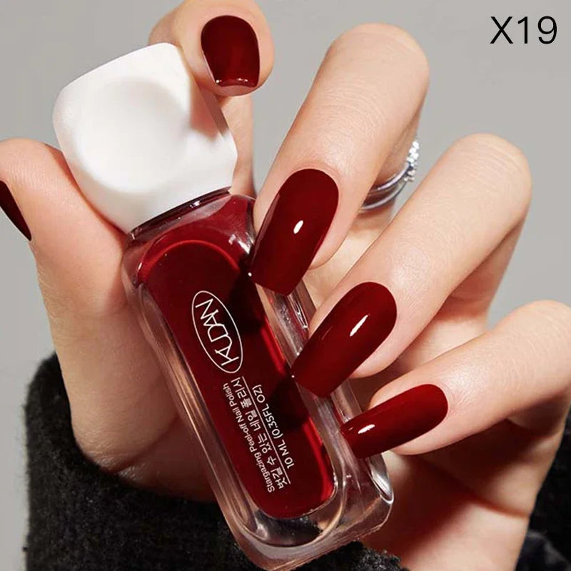 10ml Peel Off Water-Based Starry Nail Polish Fast Drying Long-Lasting Healthy And Brightening Effect No Need Lamp Cure