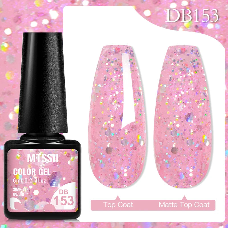 Mtssii 6ML Chocolate Color Gel Nail Polish Brown Semi Permanent UV Gel Autumn Winter Popular Soak Off Nail Art Gel Varnishes