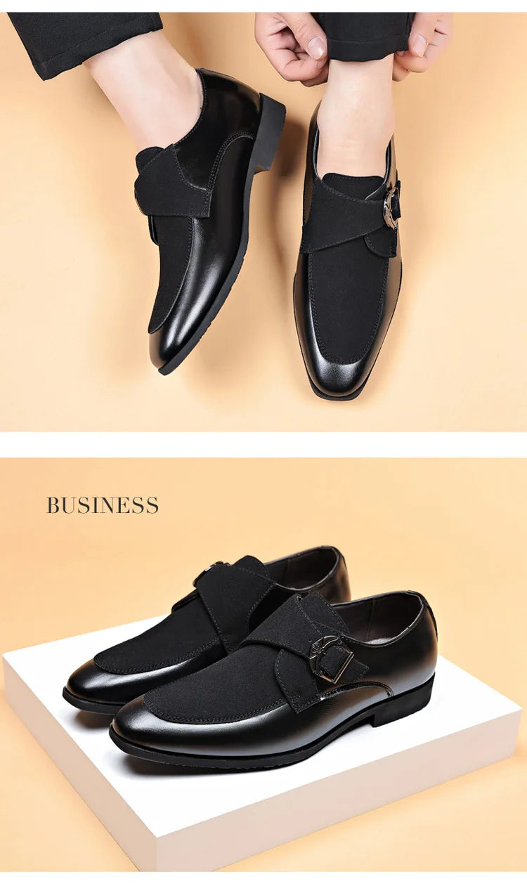 Luxury Dress Shoes for Men designer Business Men Oxford Shoes British Style Pointed Wedding Formal Shoes New Men Fashion Loafers
