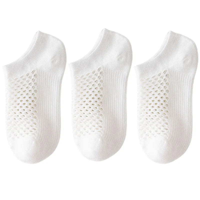3pairs Women's Socks Breathable Fishnet Casual Ankle Sock Fashion Comfortable High Quality Summer Thin Ladies Calcetines Mujer