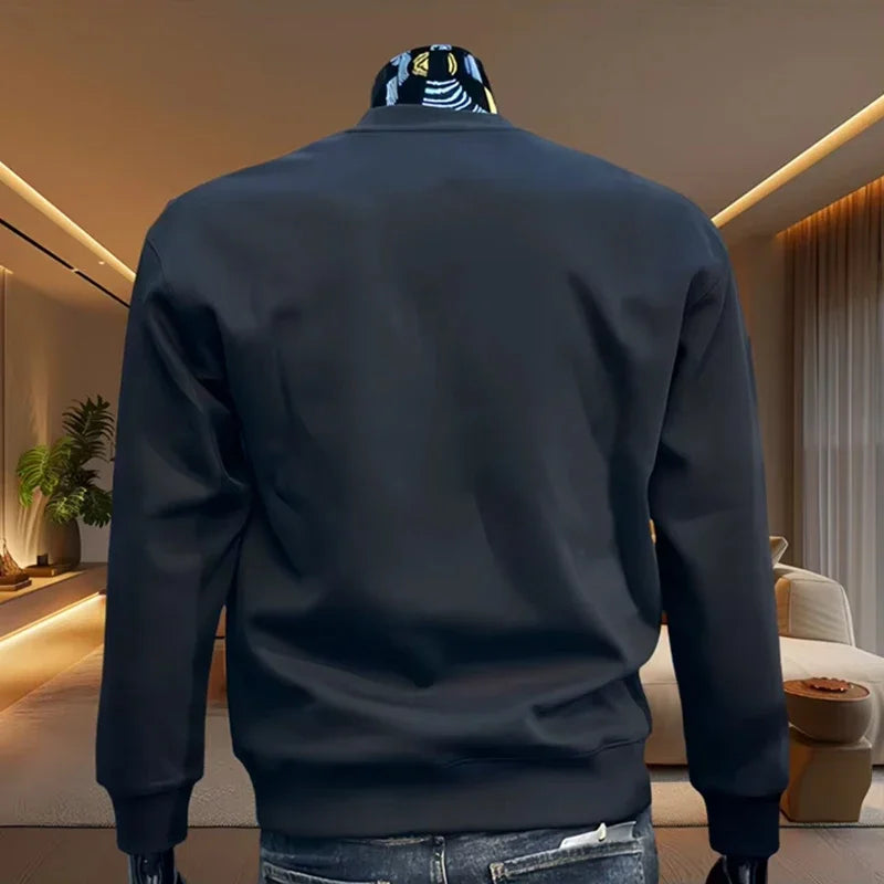 Italy Fashion Printed Hoodies for Men High Grade Daily Casual Long Sleeved Pullover Male Home Outdoor Comfortable Soft Sweater