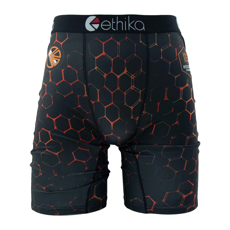 ETHIKA 1Pcs Men Underwear Boxers Breathable Mesh Crotch Mens Trunks Plus Size S-3XL Man Swimming Underpants Men's Panties Trunks