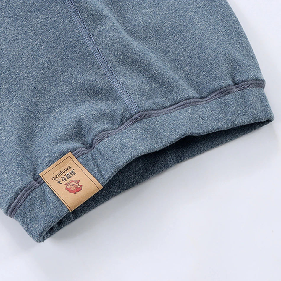 Children Fleece-lined Pants for Teenager Boys Girls Warm and Cozy Elastic Winter Bottoms Clothes Suitable for Autumn and Winter