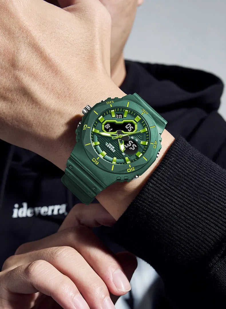 SMAEL Fashion Sport Watches for Unisex Top Brand Luxury Sports Chronograph Women Watch Waterproof Digital Quartz Wristwatch