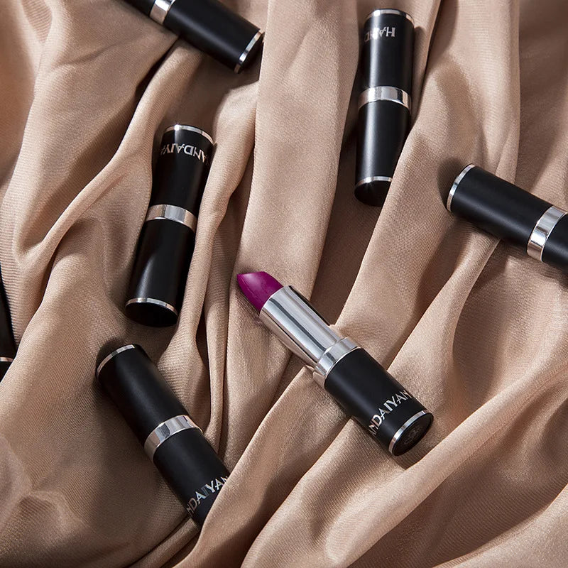 HANDAIYAN 12 Color Matte Lipstick Waterproof Moisturize Velvet Sexy Lip Gloss Popular Color Hot Selling Fashion Beauty Lipstick
