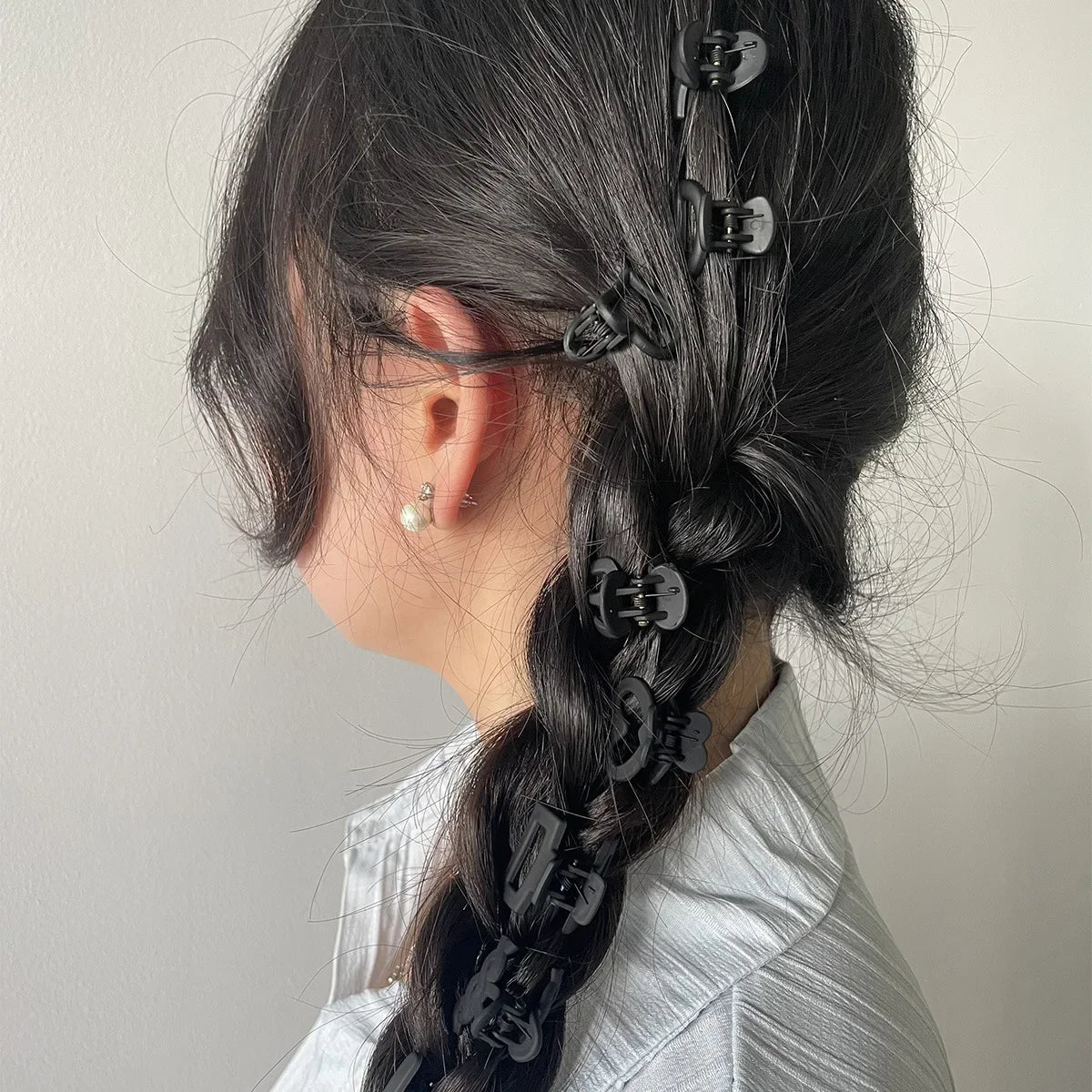 8/6Pcs Black Hair Claws Elegant Acrylic Hair Clip Hairpins Barrette Crab Claw Clip Headwear For Women Girls Hair Accessories