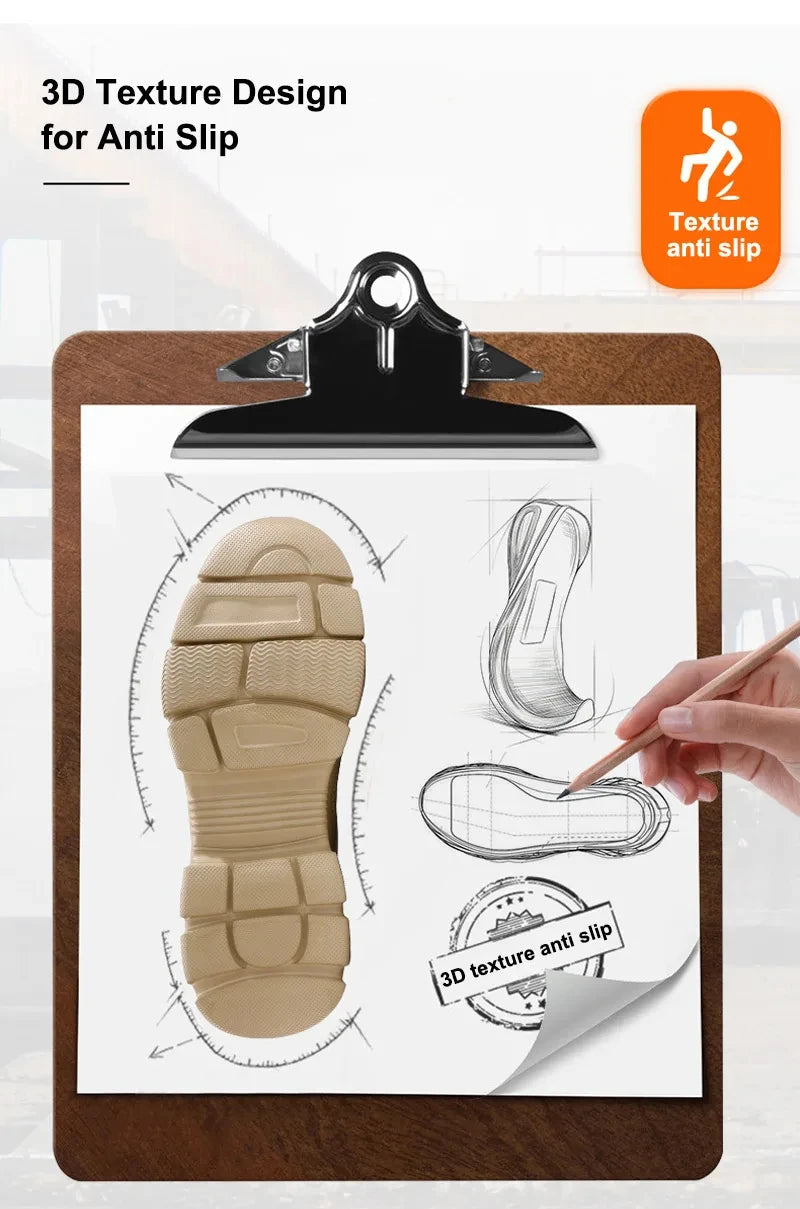 Men's Rotating Button Anti-Smash Anti-puncture Steel toe work Safety Shoes Men Work Boots Protective Women Sneakers Shoes