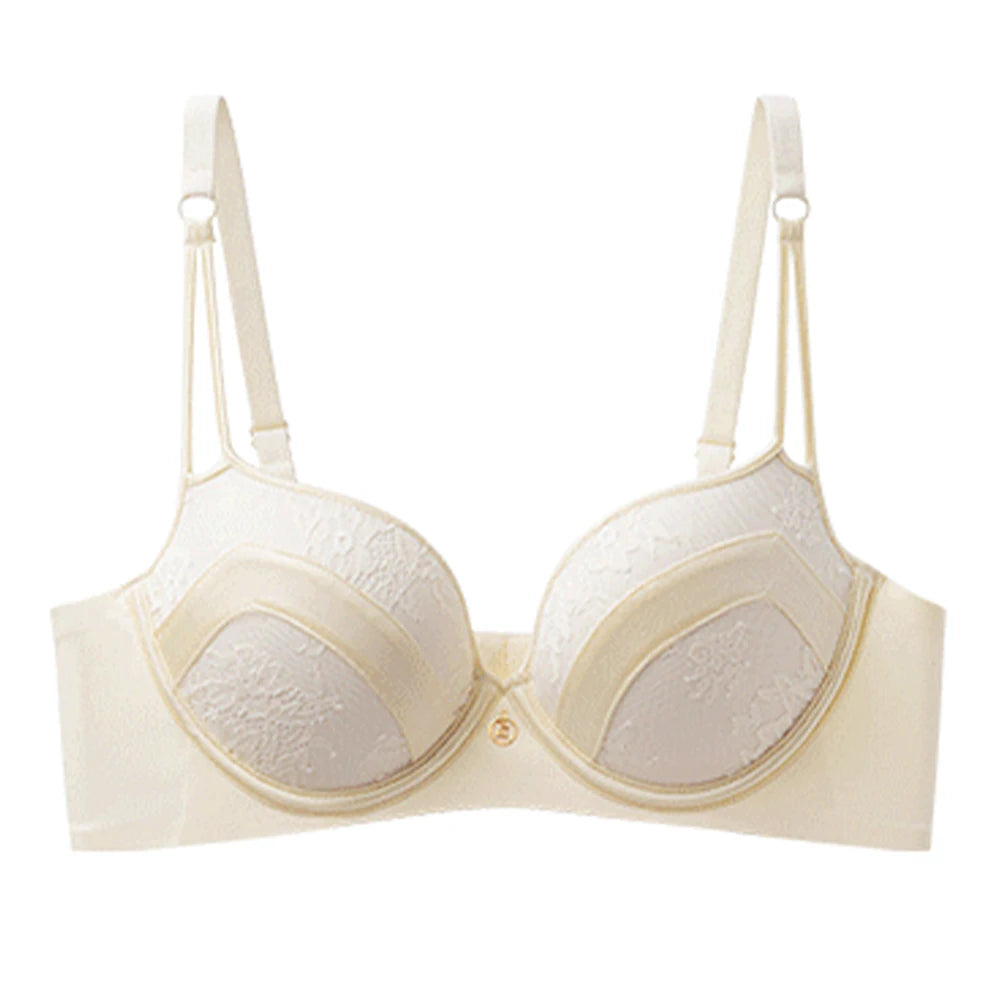 CAITING Bras Sexy Lace Massage Ladies Push Up Brassiere Floral Female lingerie Underwire Women Underwear