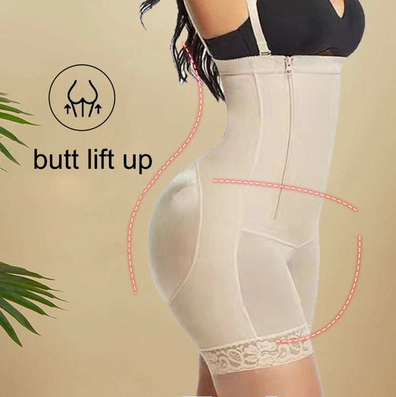 AfruliA High Compression Bodysuits Shapewear Fajas Colombianas Corrective Girdles Tummy Control Panties BBL Slimming Body Shaper