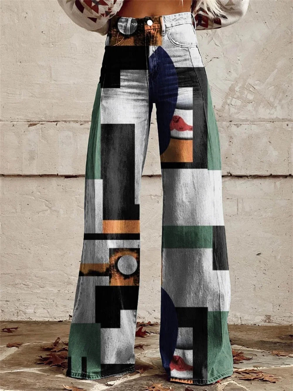 2025 Retro Fashion High Waisted Pants High Street Loose Wide Leg Denim Pants Women harajuku Y2k Loose Jeans Women's Streetwear