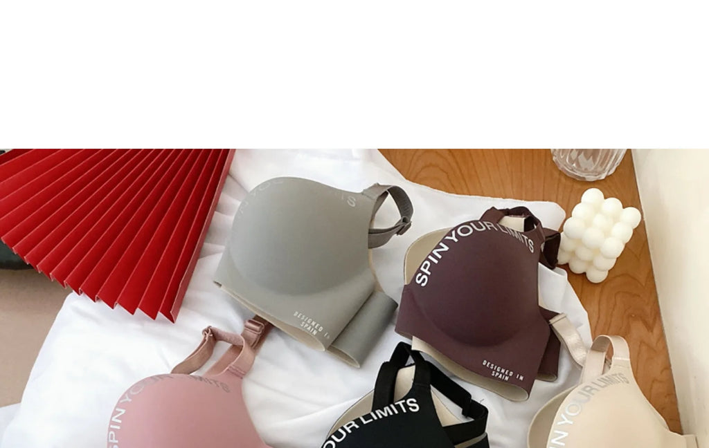 Women Print Seamless Bra Sexy Lingerie Floral Push Up Bras One-Piece Underwear 2024