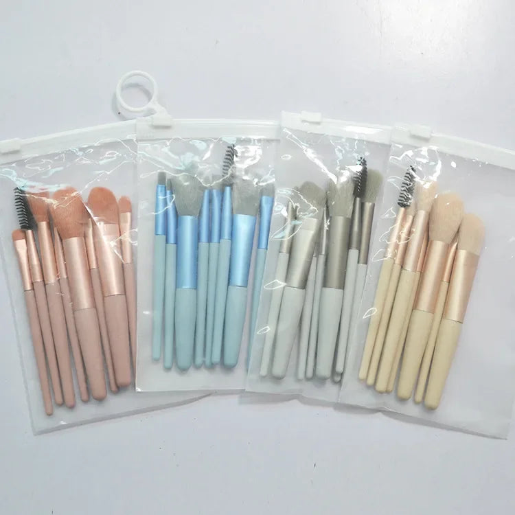 8Pcs Portable Makeup Brush Eyeshadow Foundation Blending Make up Soft Fluffy Cosmetics Concealer Makeup Brush Make Up Supplies