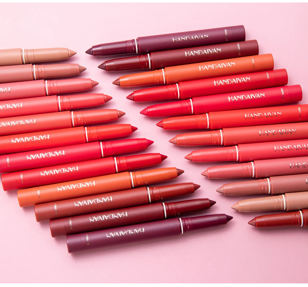 Waterproof Cherry Red Matte Lipstick Sexy Lipliner Pencil Plumping Stain Natural Nude Pink Lip Liner Outline Lips Contour Makeup