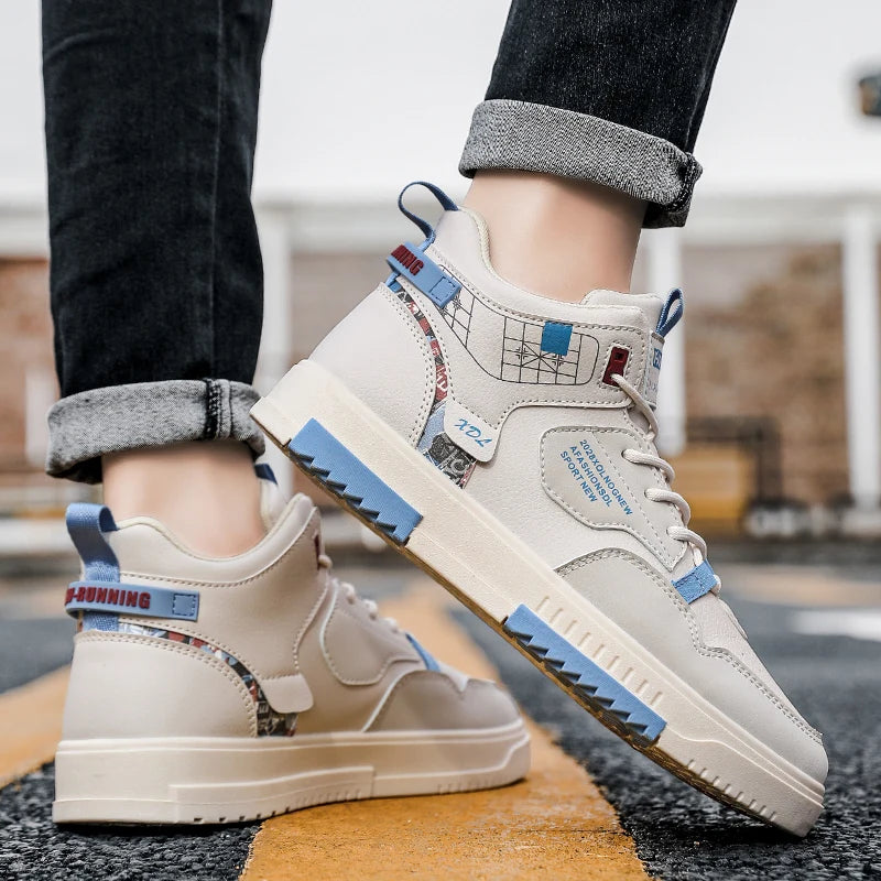 Mens Board Shoes 2025 Winter Comfortable Thick Soled Non Slip Casual Smeakers Student Street Warm Winter Cotton Shoes for Men