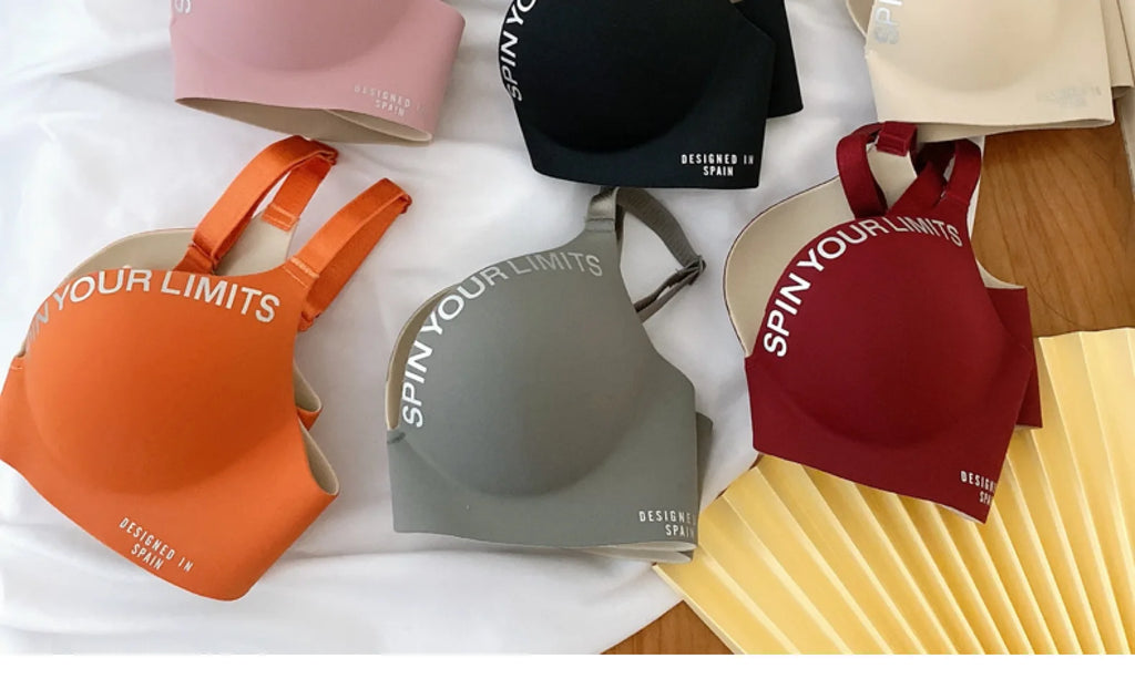 Women Print Seamless Bra Sexy Lingerie Floral Push Up Bras One-Piece Underwear 2024