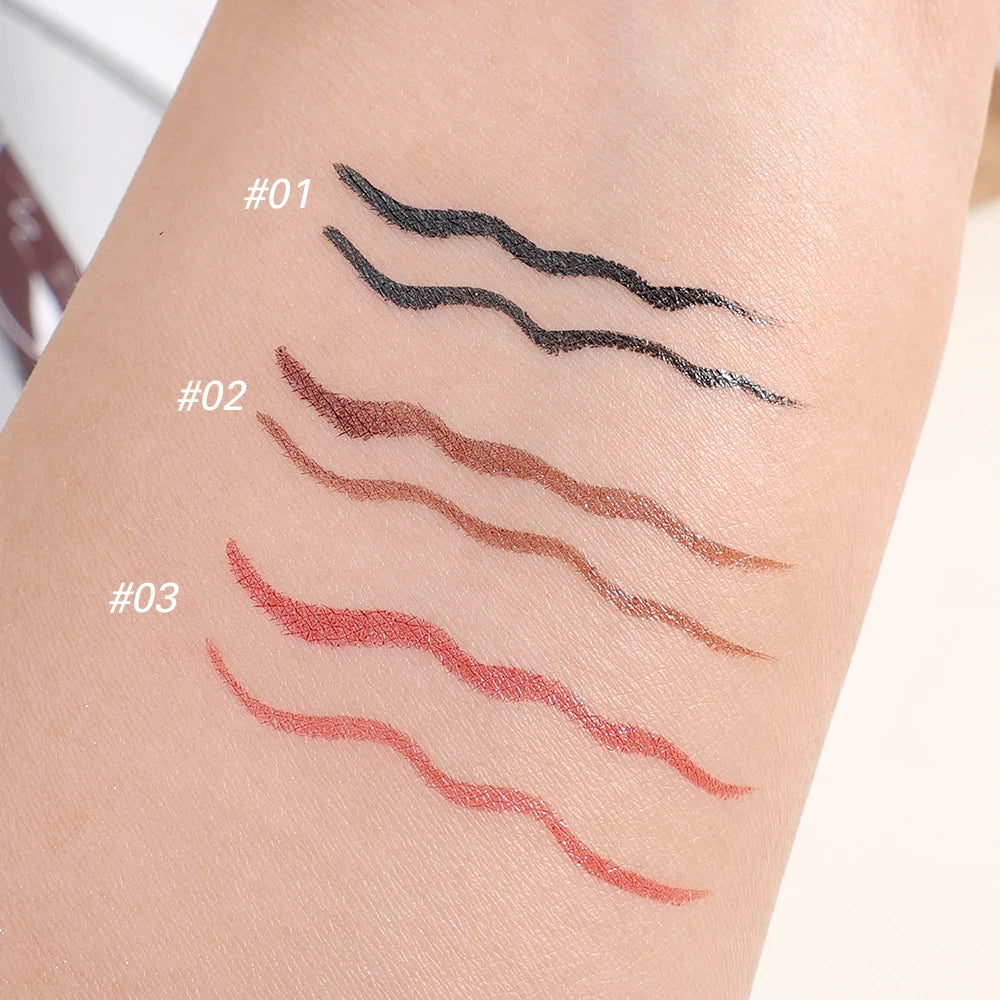 Waterproof Matte Red Liquid Eyeliner Pencil Ultra-thin Long Lasting Quick Dry Smooth Black Eye Liner Pen Korean Makeup Cosmetics