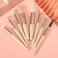 8Pcs Portable Makeup Brush Eyeshadow Foundation Blending Make up Soft Fluffy Cosmetics Concealer Makeup Brush Make Up Supplies