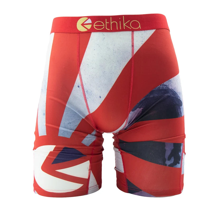 ETHIKA 1Pcs Men Underwear Boxers Breathable Mesh Crotch Mens Trunks Plus Size S-3XL Man Swimming Underpants Men's Panties Trunks