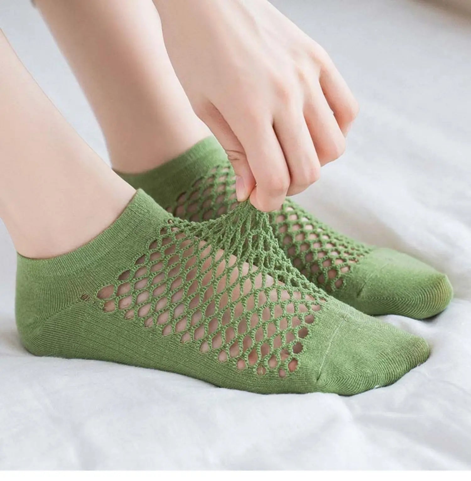 3pairs Women's Socks Breathable Fishnet Casual Ankle Sock Fashion Comfortable High Quality Summer Thin Ladies Calcetines Mujer