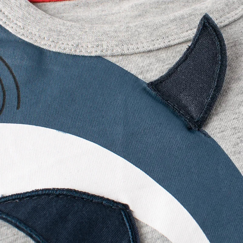 2 3 4 5 6 7 8 9 Years Boys Short Sleeve T-shirts Korean Version Kids Clothing Children Cotton Tees Summer Cartoon Tops