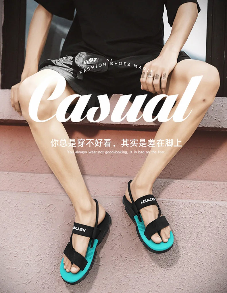 High Quality Brand Men sandals Summer Beach Flip Flops Men Fashion Breathable Casual Beach Men sandals Summer Outdoor