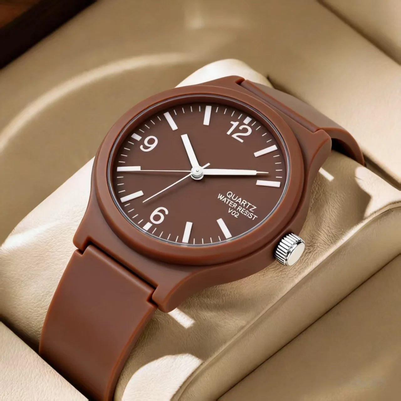 New simple silicone Brand WOKAI Casual Quartz Watch Women Crystal Silicone Watches Relogio Feminino Wrist Watch Hot sale