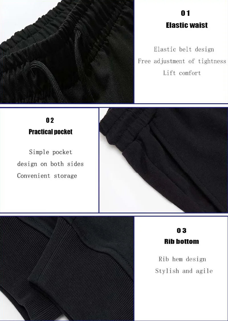 2024 Number Printed Men's Pants New Autumn Winter Running Joggers Sweatpants Sport Casual Trousers Fitness Gym Breathable Pants