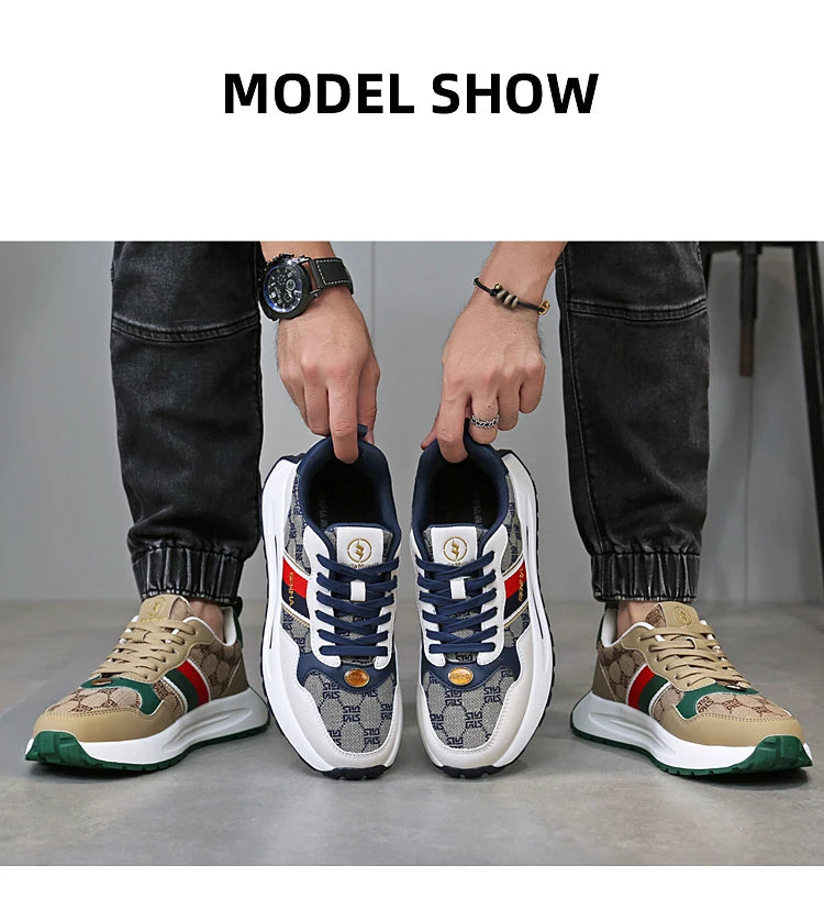 SENMA  Luxury Men's Shoes Men Casual Shoes Men's Skateboard Shoes Retro Platform Sneakers Unisex Women's Sports Shoes Sneakers