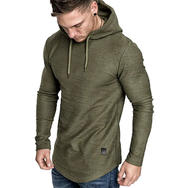 Mens Gym Thin Hoodie Long Sleeve Hoodies With Mask Sweatshirt Casual Splice Large Open-Forked Mask Hoodie Sweatshirt Hooded Tops