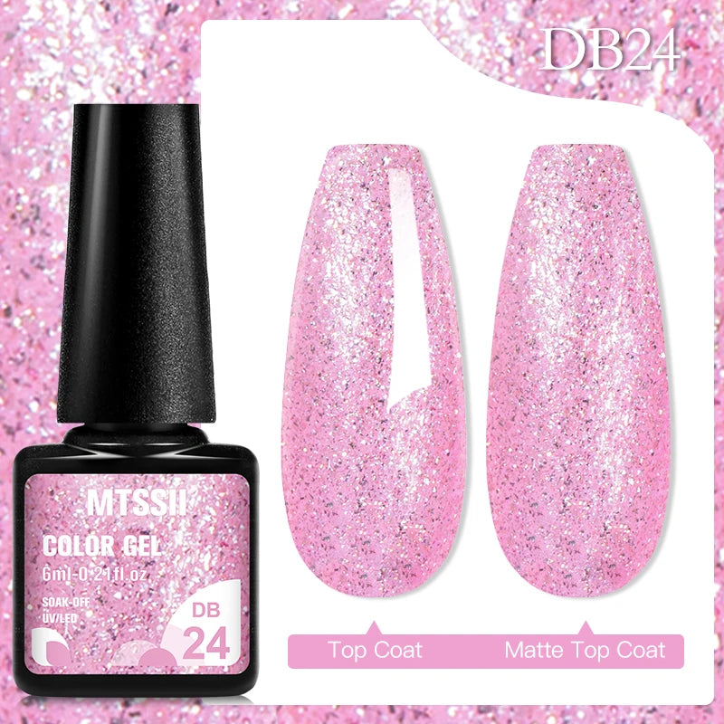 Mtssii 6ML Chocolate Color Gel Nail Polish Brown Semi Permanent UV Gel Autumn Winter Popular Soak Off Nail Art Gel Varnishes