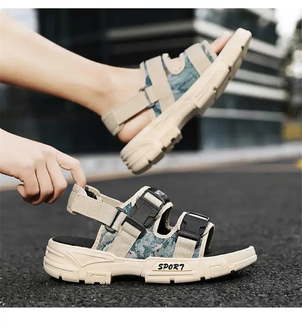 Open From The Back Light Men Shoes Summer Chinese Slippers Barefoot Sandal Sneakers Sport Low Prices Bascket Brand Name