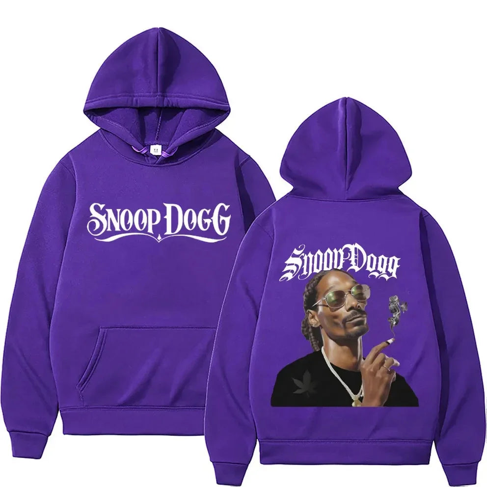 Men's Fashion Y2K Jerseys Long Sleeve Sweater Street Clothing Vintage Snoop Dogg Hoodie Graphic Men Casual Style Hip Hop Hoodies