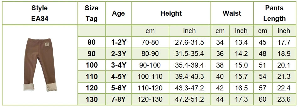 New Arrival Unisex Kids' Plush Warmth Bottoms with Cartoon Patterns Ideal for Autumn and Winter Outdoor Activities Kids Pants