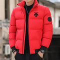 2026men's padded cotton jacket, tiger head logo, short, thick, casual, men's Parker coat, fashionable winter,