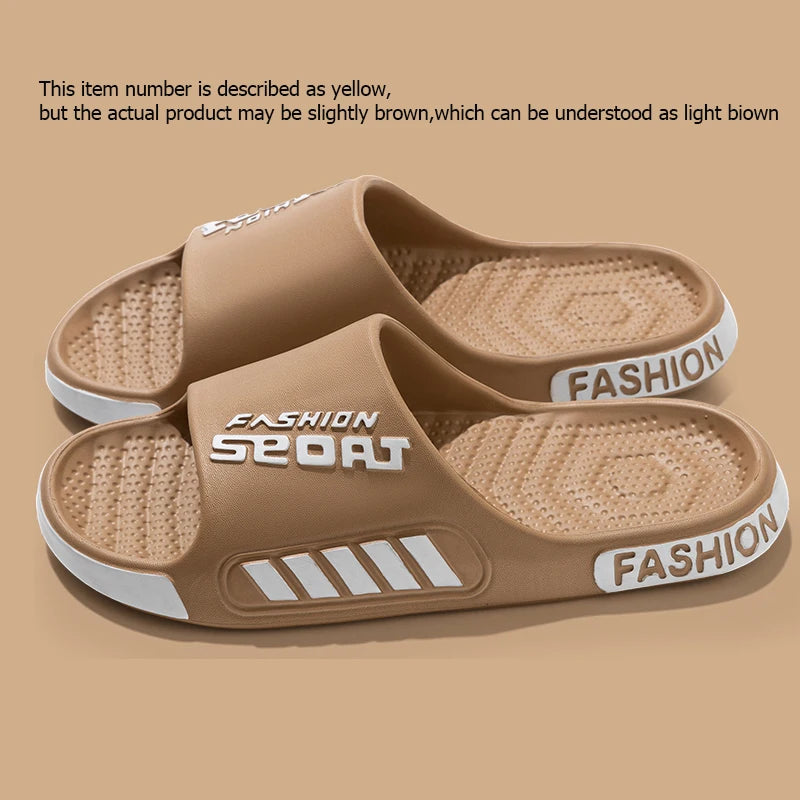 Fashion Men's Summer Slippers Anti-slip EVA Soft Sole Slipper Outdoor Beach Flip Flops for Men Household Comfortable Shoes