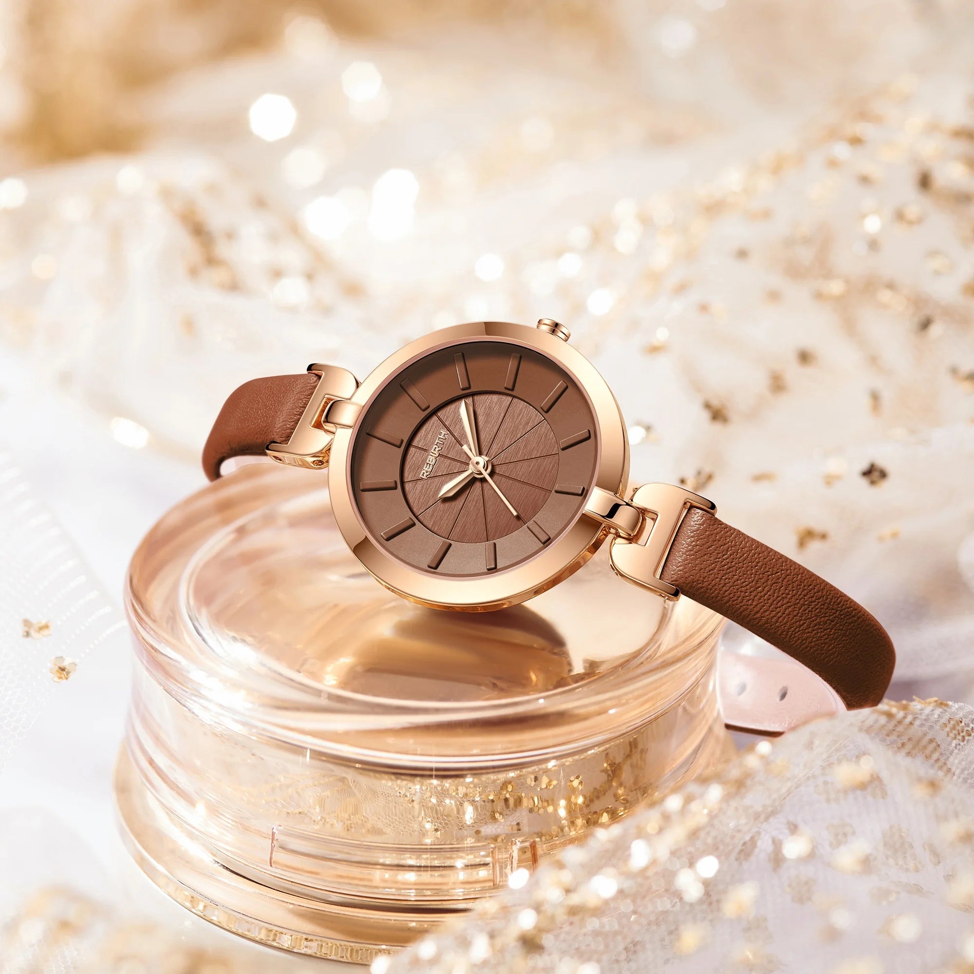 Rebirth Lipuf Brand Women's Watch High-End Niche Design Fashion Quartz Watch