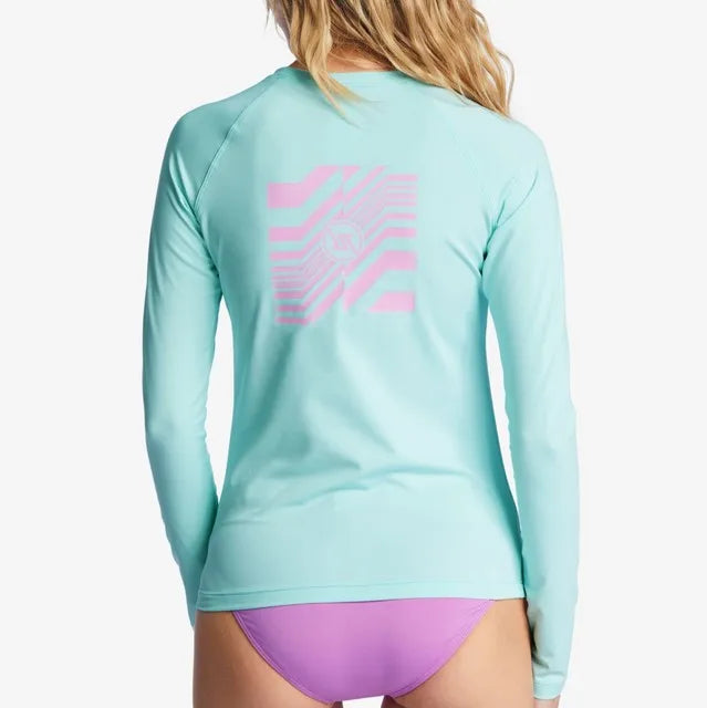New Ladies Rashguard Long Sleeve Surfing Shirts Women's Lycra Fabric Surf Sexy Sweatshirt UV Protection RightTrack Swimwear