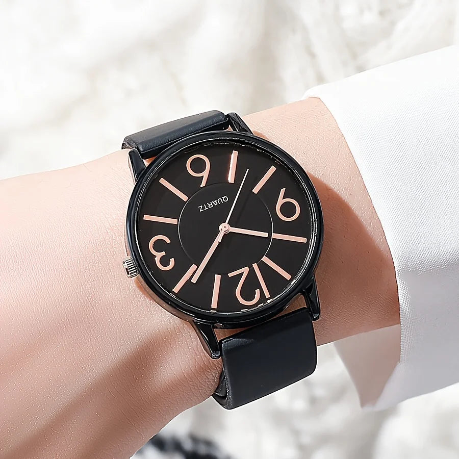 Fashion Arabic Dial Women Watches Casual Silicone Band Students Quartz Wristwatch Reloj Mujer