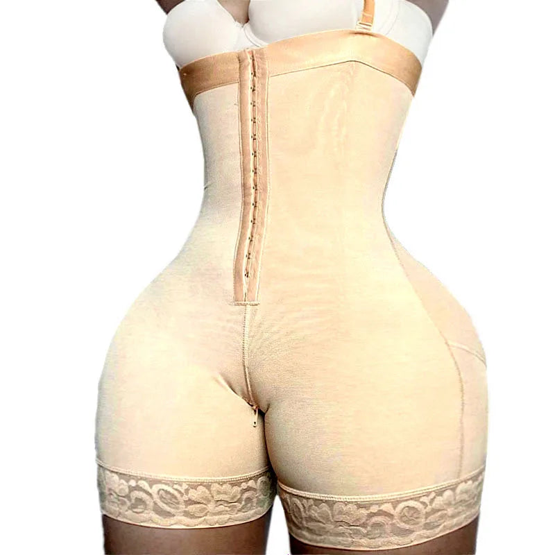 AfruliA High Compression Bodysuits Shapewear Fajas Colombianas Body Shapers Waist Trainer Sexy Butt Lifter Tummy Control Corset